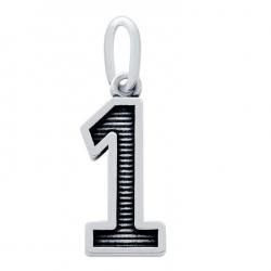 Pandantiv argint 925 cu cifra 1 si aspect vintage [0]